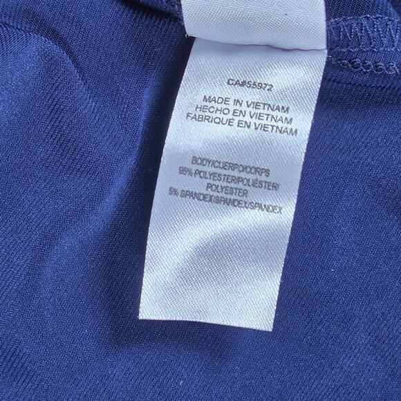 Laundry By‎ Design Navy Collared Wrap 3/4 Sleeve Dress S - Picture 6 of 8